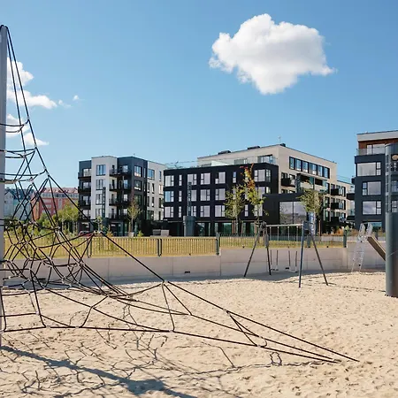 Lägenhet Stylish Waterfront With Lounge Terrace & Sauna
